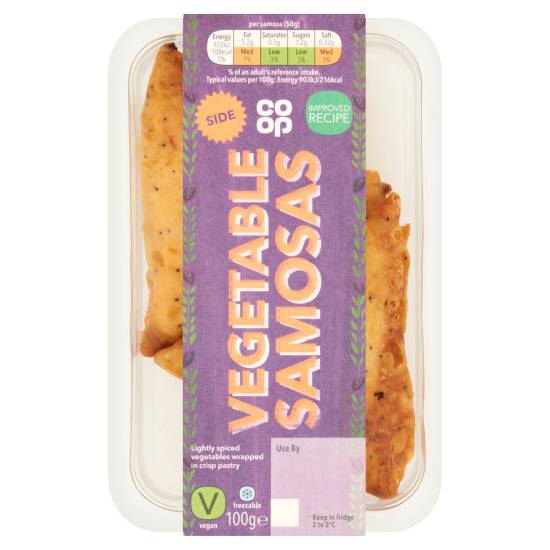 Co-Op Vegetable Samosas 100g