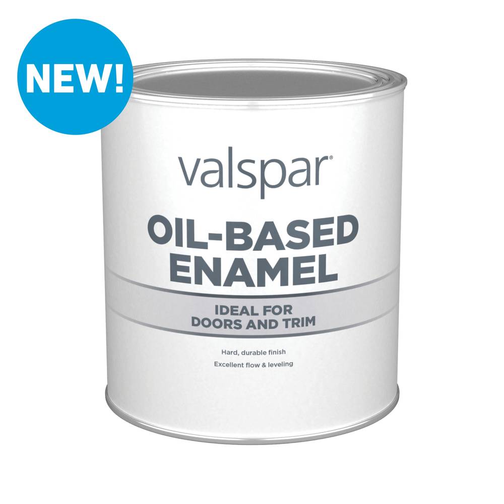 Valspar Semi-gloss White Base Oil-based Interior/Exterior Door and Trim Paint (1-quart) | 007.5968103.005