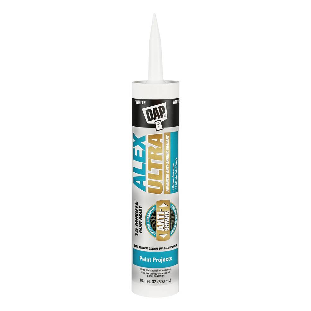 DAP Alex Ultra 10.1-oz Interior Paint and Trim White Paintable Latex Caulk | 7079818202