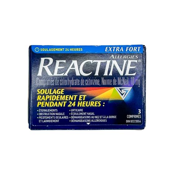 Reactine Extra Strength Cetirizine Hydrochloride Tablets 10 mg
