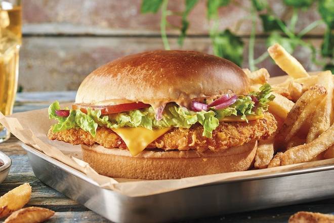 Menu Buffalo Chicken Burger 🍔 🍗 🍟 🥤
