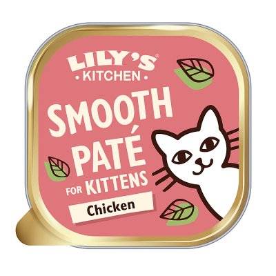 Lily's Kitchen Paté For Kittens Cat Food Trays (Smooth Chicken)