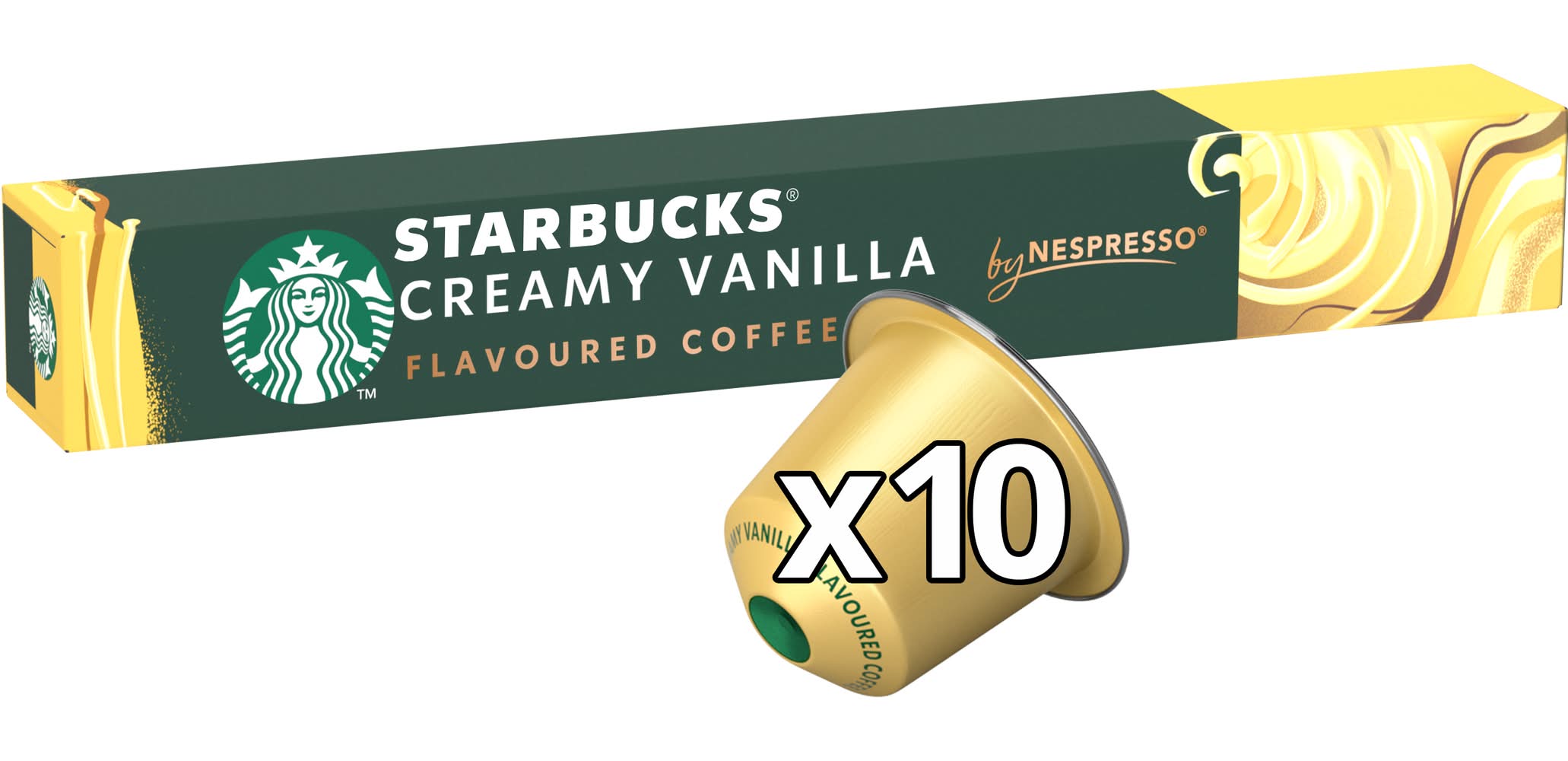 Starbucks - Café en capsules intensité 5, vanille crémeuse (10)