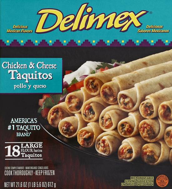 Delimex Flour Chicken & Cheese Taquitos