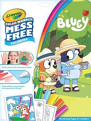 Crayola Color Wonder Bluey Coloring Book, 18 Pages (75-2805)