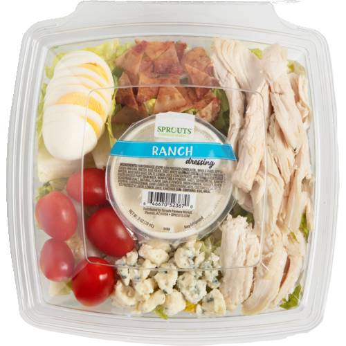 Chicken Cobb Salad with Ranch Dressing (Avg. 0.8lb)