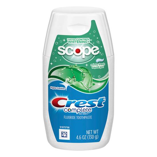 Crest Scope Complete Multi-Benefit Fluoride Minty Fresh Toothpaste