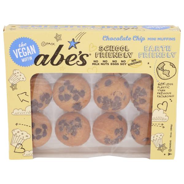 Abe's Vegan Mini Muffins Chocolate Chip, 10 oz