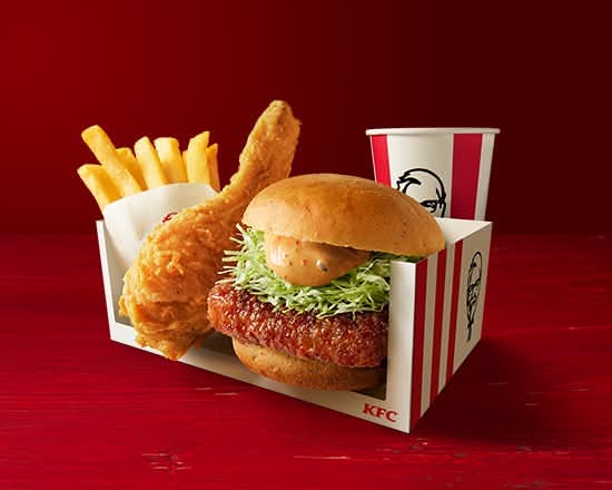 和風チキンカツバーガー本格ゆず七味よくばりセット Authentic Yuzu Shichimi Spices Wa-fu Chicken Cutlet Burger Abundant Combo