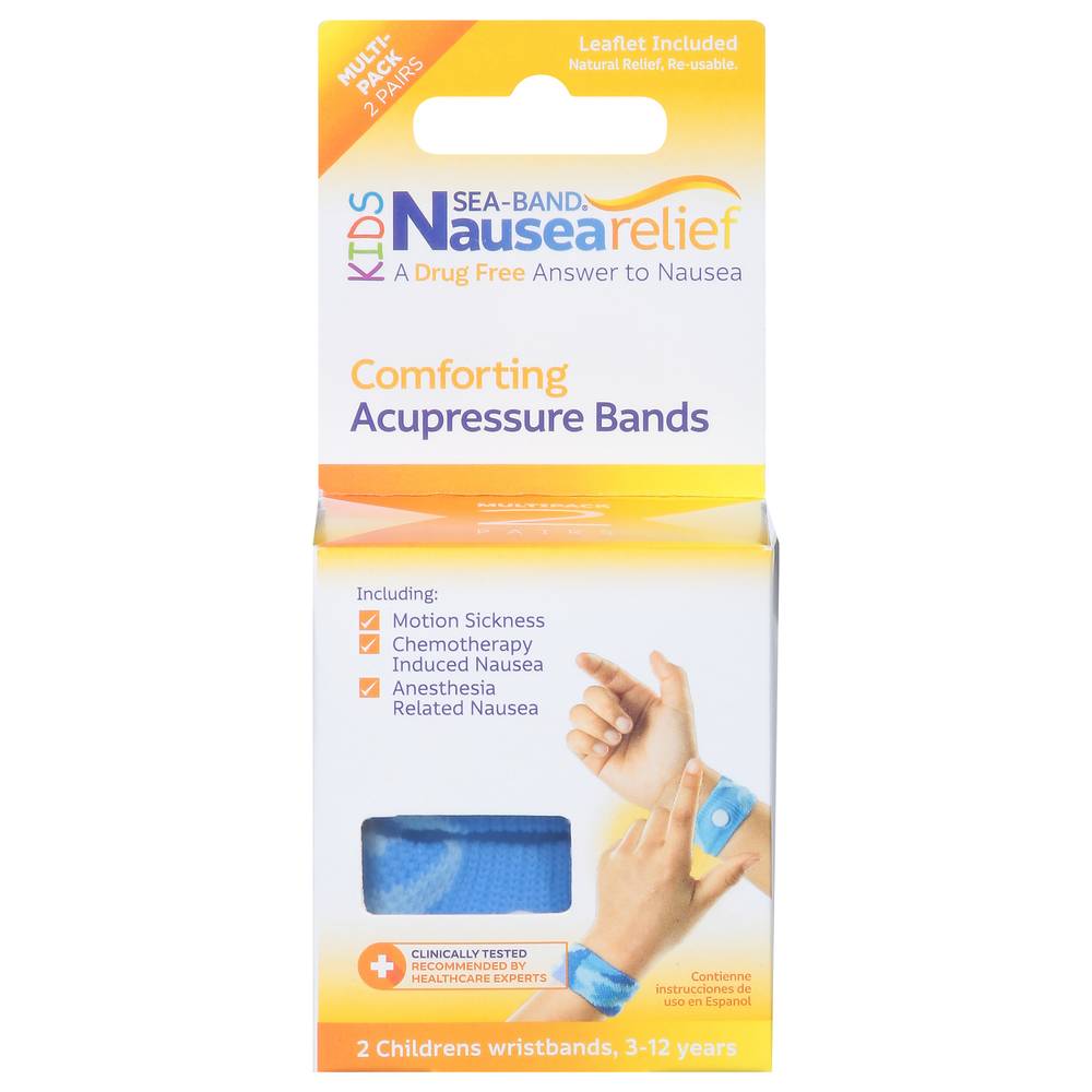 Sea-Band Nausea Relief Kids Comforting Acupressure Bands