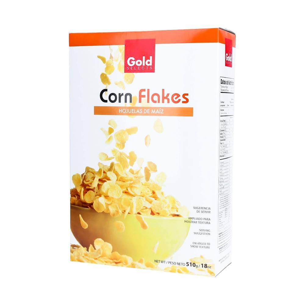 Cereal Hojuelas De Maíz Gold Selects 510 g
