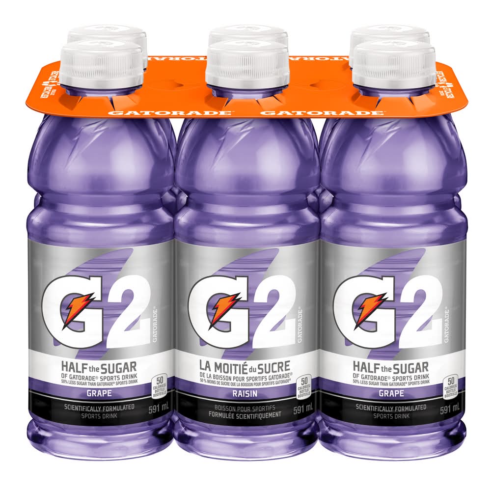 Gatorade boisson sportive au raisin g2 (6 x 591 ml) - g2 grape sports drink (6 x 591 ml)