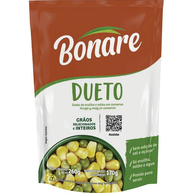 Bonare dueto milho e ervilha (260 g)