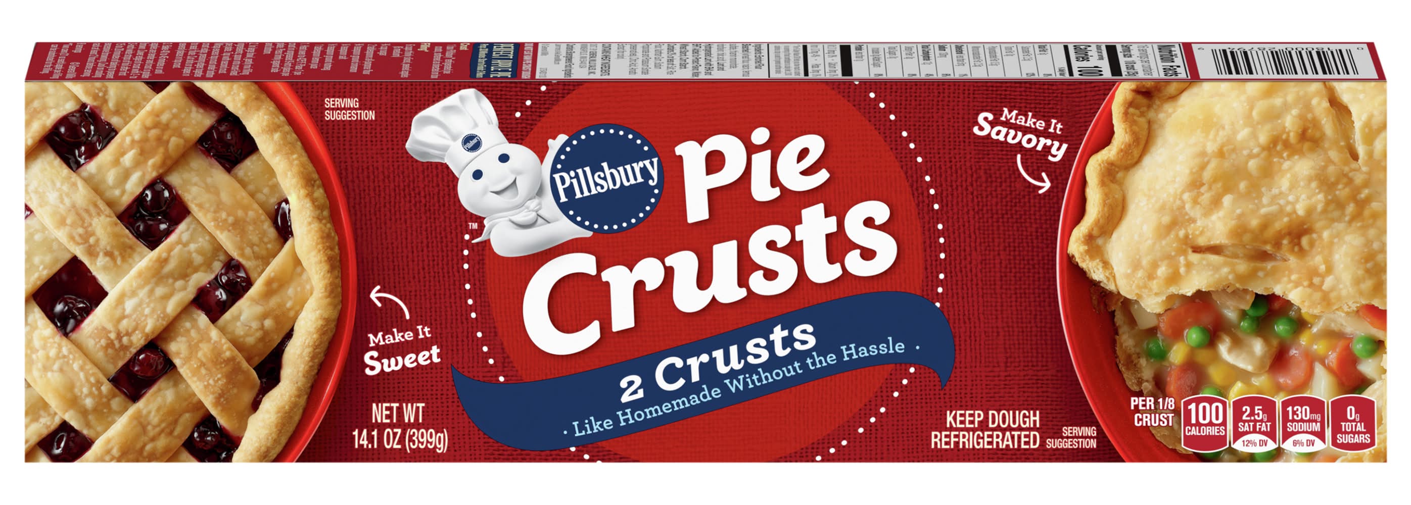 Pillsbury Premade Pie Crust (14.1 oz, 2 ct)