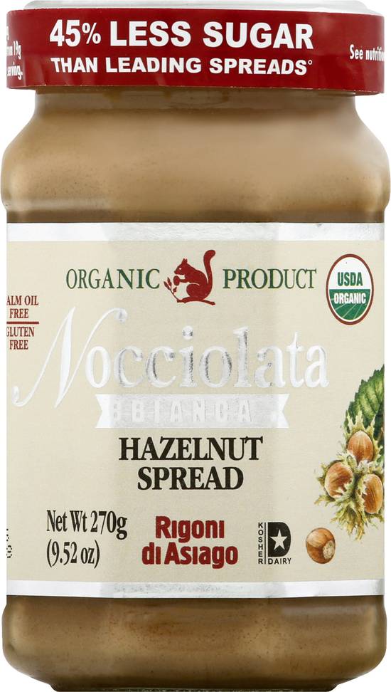 Rigoni Di Asiago Organic Nocciolata Bianca Hazelnut Spread (9.52 oz), Delivery Near You