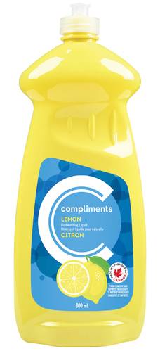 Compliments Lemon Dishwashing Liquid 800 Ml / Compliments Dishwashing Liquid Lemon 800 ml