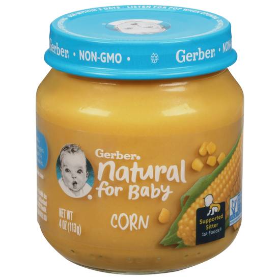 Gerber 1st Foods Natural For Baby Corn Baby Food