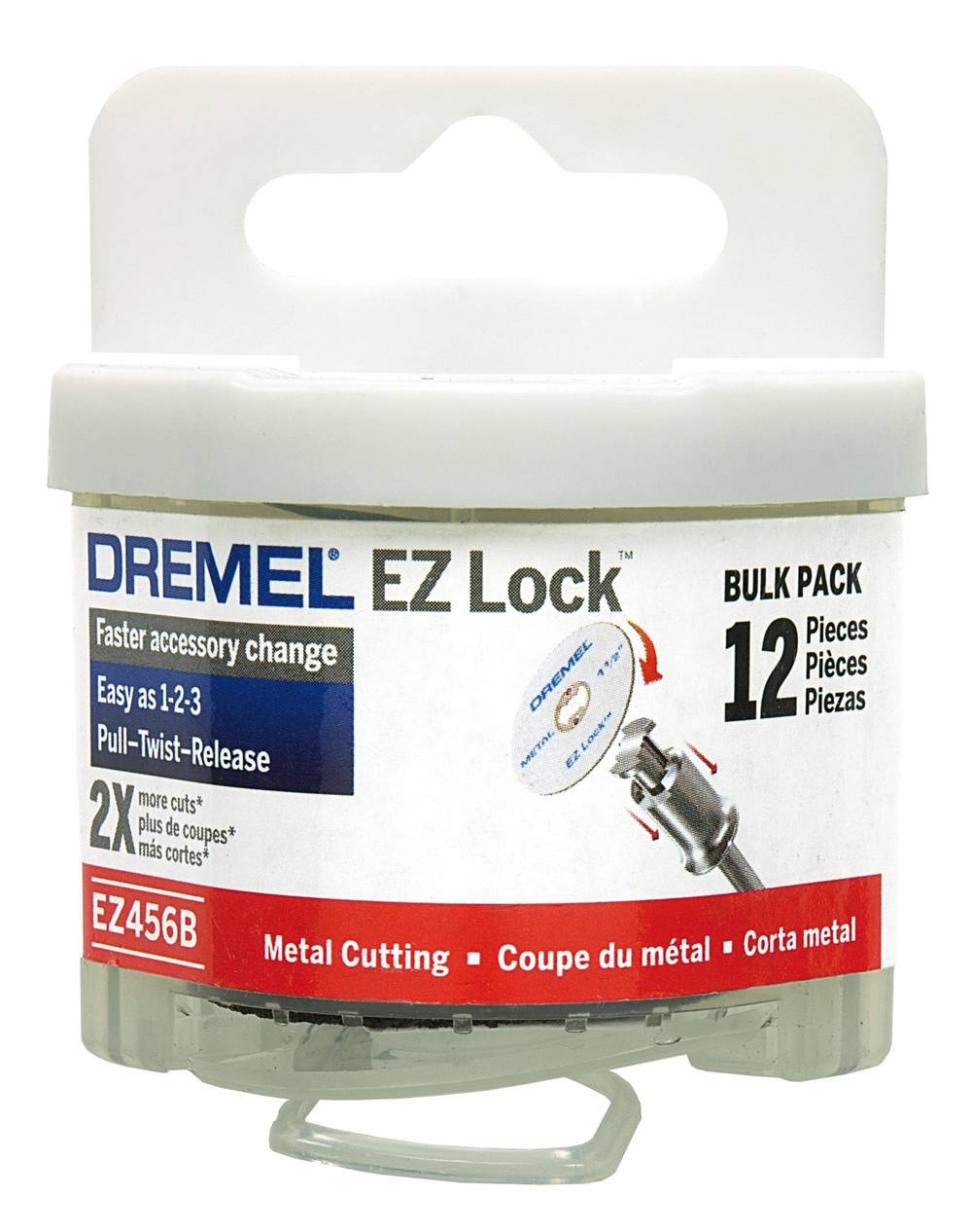 Dremel EZ Lock 12-Piece Fiber 1-1/2-in Cutting Wheel Accessory | EZ456B-01