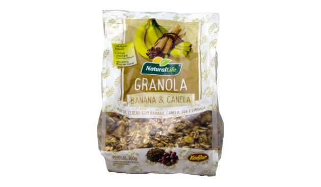 Kodilar granola banana e canela natural life (300 g)