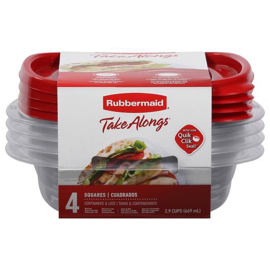 Rubbermaid Takealongs Containers & Lids (4 ct)