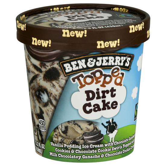 Ben & Jerry's Topped Ice Cream Dirt Cake (16 oz)