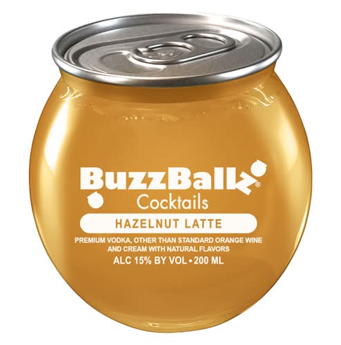 BuzzBallz Ready-To-Drink Cocktail, Hazelnut Latte (200 ml)