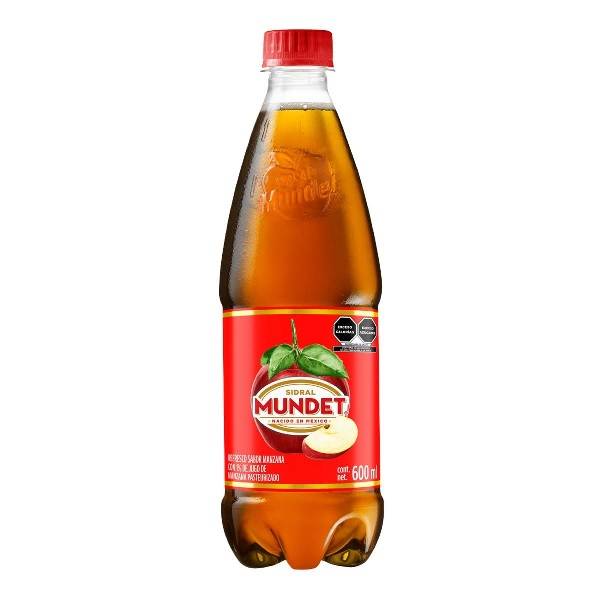 Sidral mundet refresco sabor manzana (botella 600 ml)