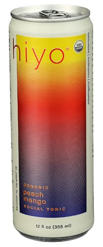 Hiyo Organic Peach Mango Function Seltzer Single