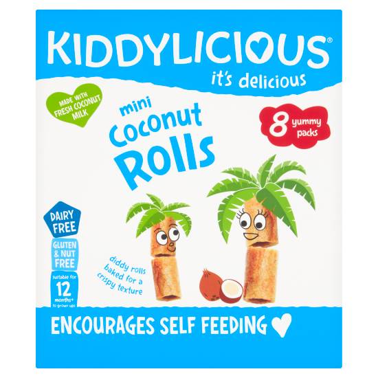 Kiddylicious Light and Crispy Baked Coconut Rolls (8 ct)