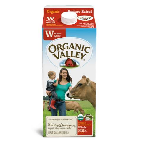 Organic Valley Whole Milk Half Gallon