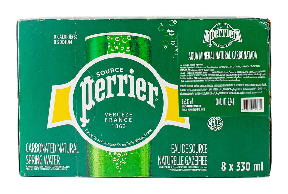 Perrier · Agua mineral carbonatada original (8 x 330 ml)