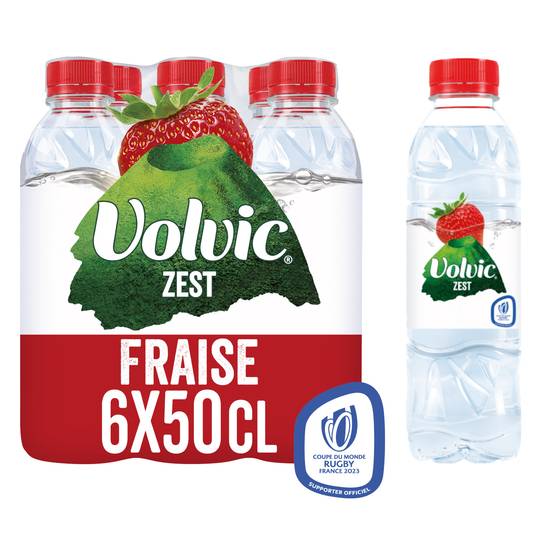Volvic Zest - Eau (6 pack, 500 ml) (fraise)