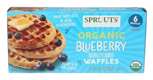 Sprouts Organic Blueberry Waffles