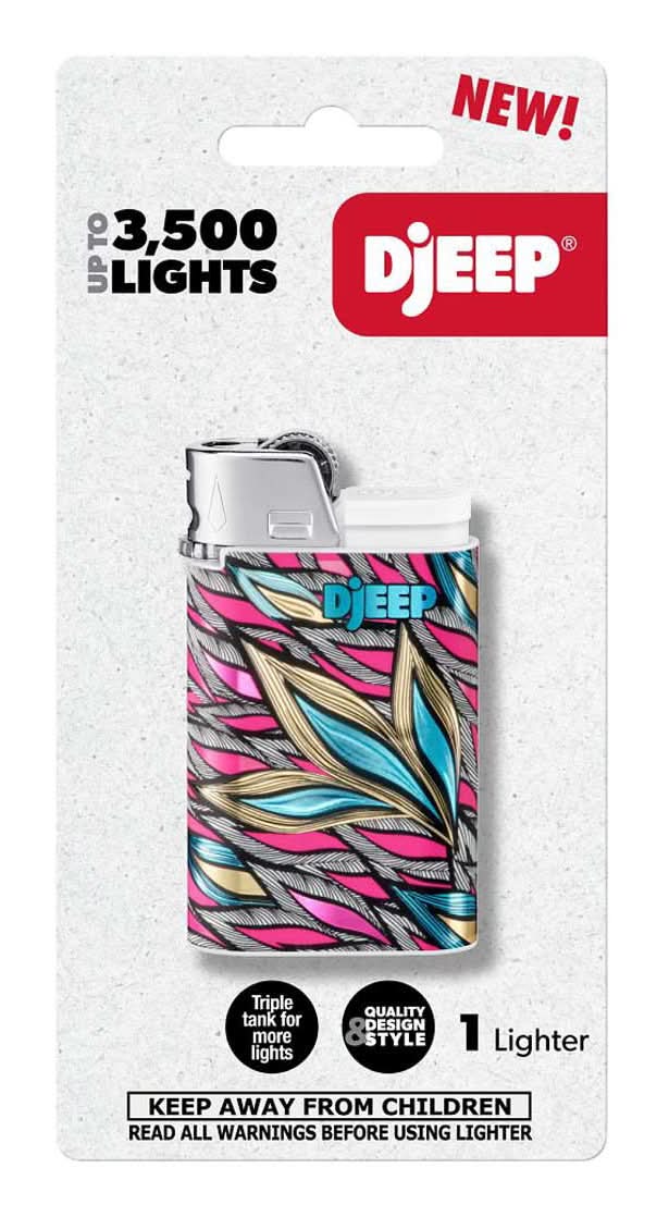 Djeep Vibrant Collection Pocket Disposable Lighter