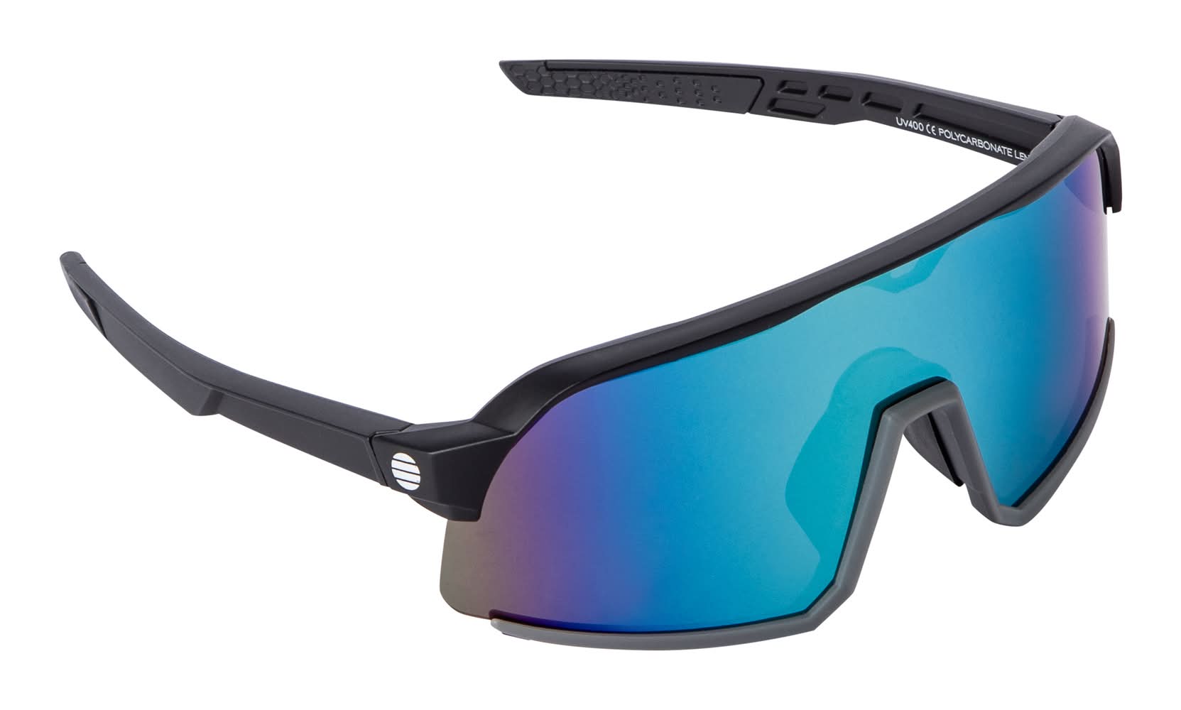 Young Mens Solar X® UV400 Sunglasses Black/Blue