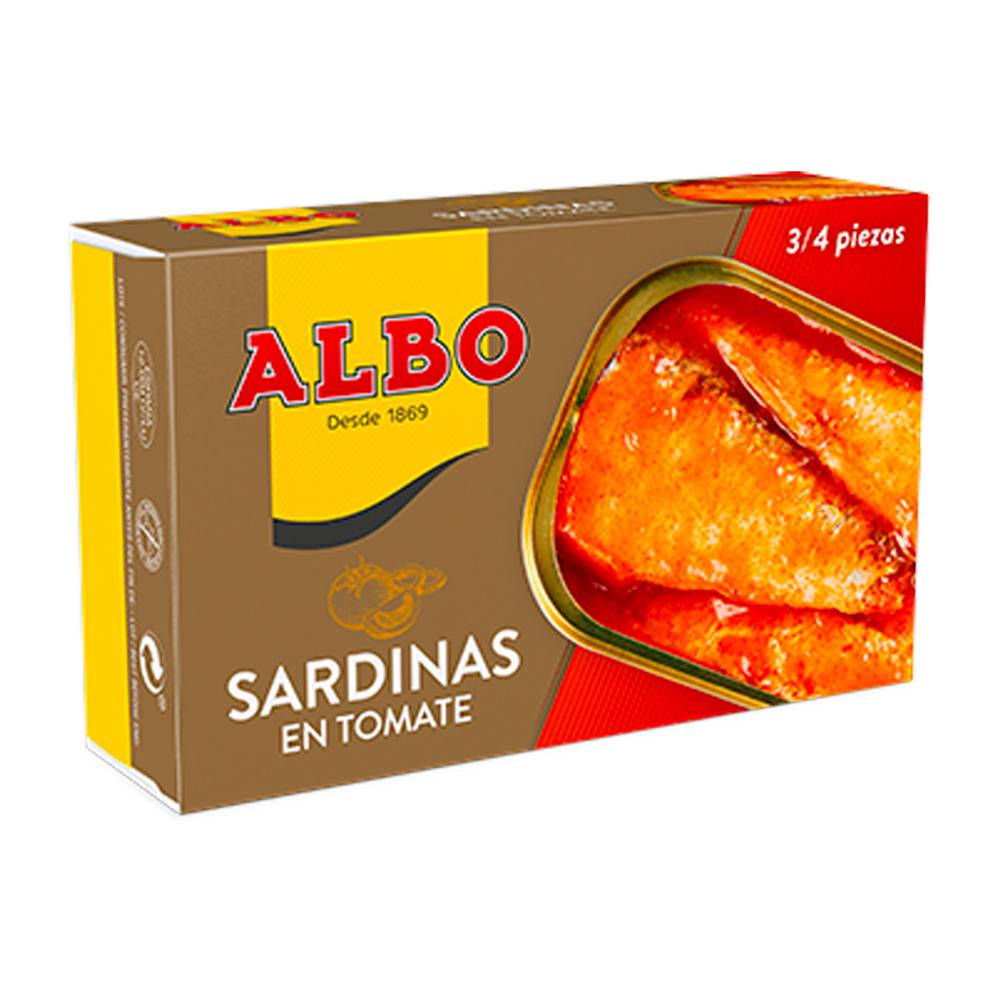 Albo sardinas en tomate (lata 120 g)