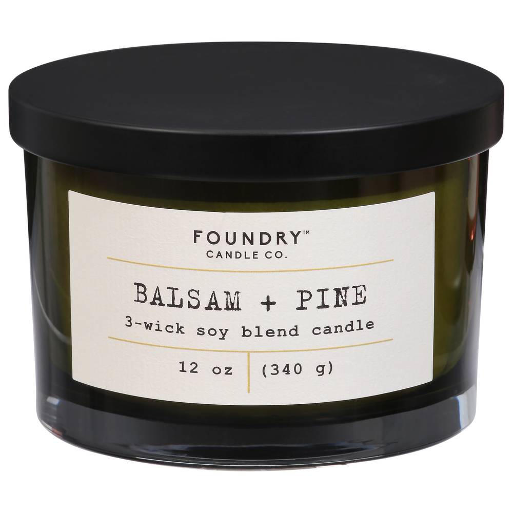 Foundry Candle Co. Balsam Pine Candle, Soy (12 oz)