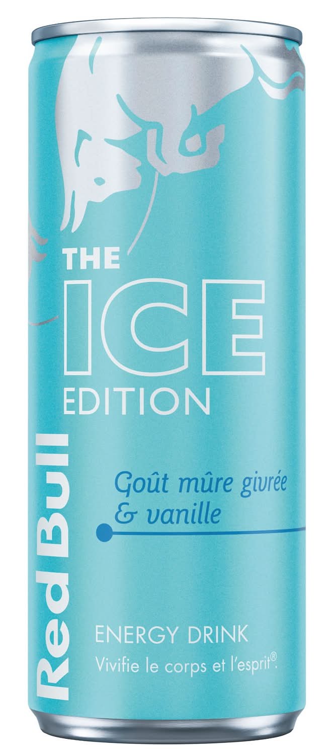 Red Bull - Boisson énergisante winter édition, mûre givrée & vanille (250ml)