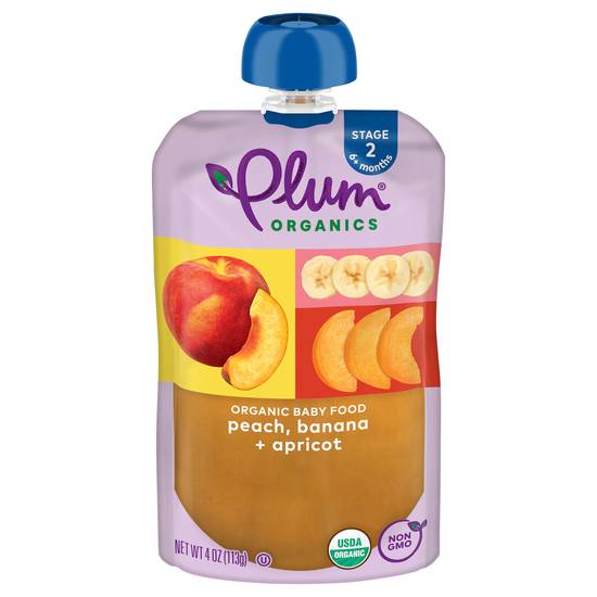 Plum Organics Peach Banana & Apricot