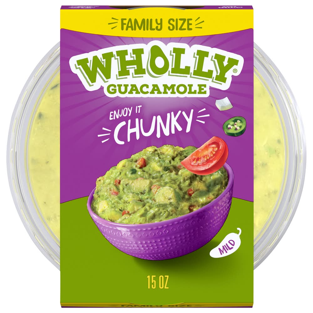 Wholly Guacamole Family Size Chunky Guacamole Med (15 oz)
