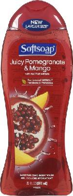 Softsoap gel de douche, grenade juteuse et mangue (532ml) - pomegranate & mango body wash (591 ml)
