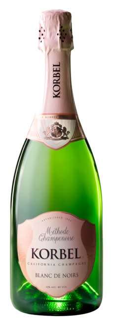 Korbel Blanc De Noirs California Champagne, Raspberry-Strawberry (750 ml)