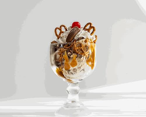 Salted Pretzel PB Crunch Sundae