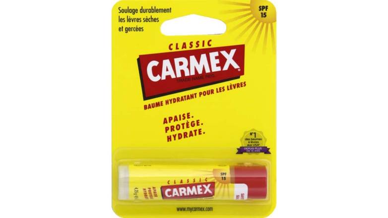 Carmex - Baume hydratant pour les lèvres spf 15