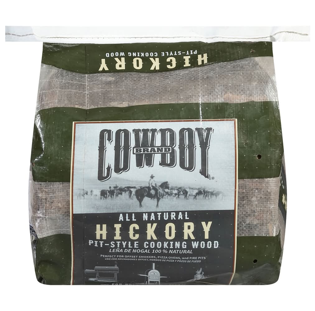 Cowboy Charcoal Hickory 0.65 Cubic feet Wood mini logs
