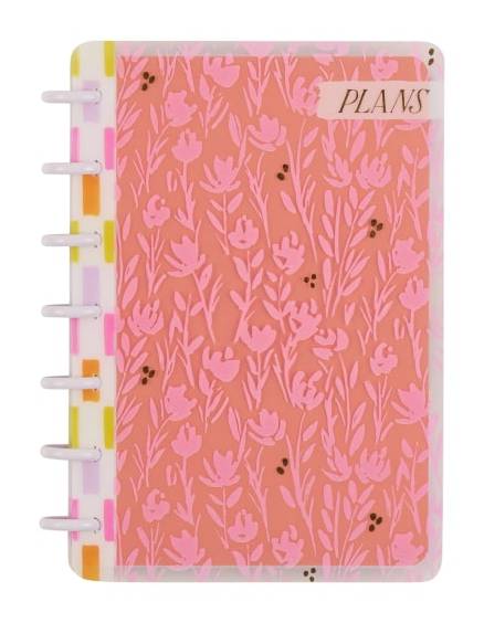 2025-2026 Happy Planner Monthly/Weekly Mini Happy Planner, 4-5/8" x 7", Bright Bouquet, July 2025 To June 2026, PD0025M015