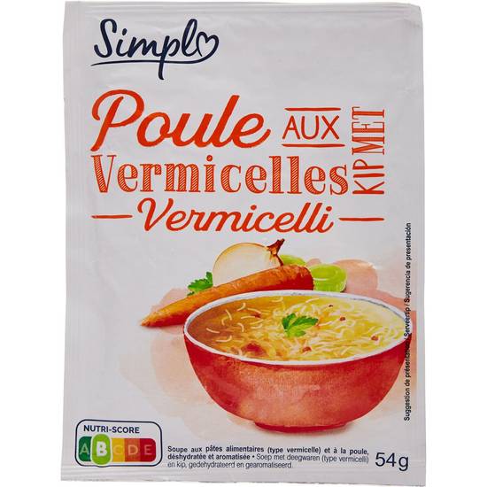 Simpl - Soupe déshydratée poule aux vermicelles
