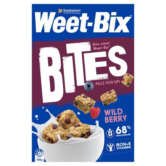 Sanitarium Weet-bix Bites Wild Berry Breakfast Cereal 500g