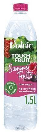 Volvic Touch of Fruit Low Sugar Summer Fruits Natural Flavoured Water 1.5L