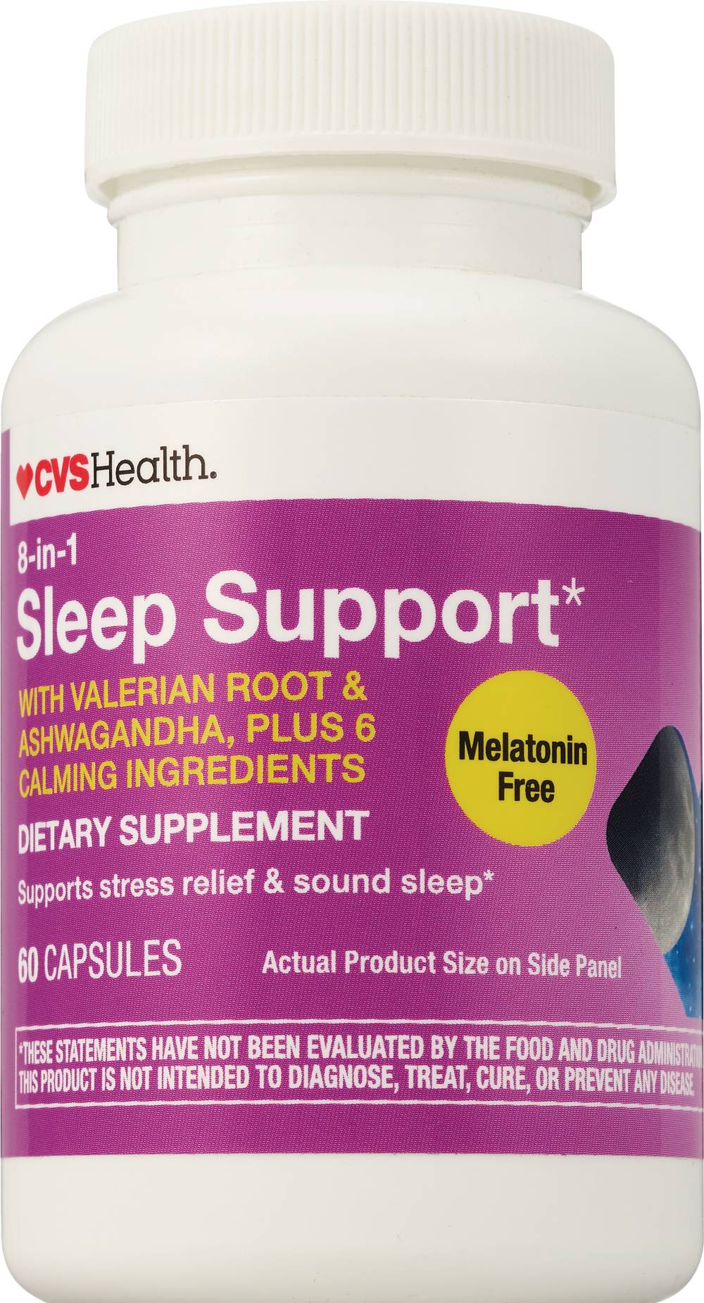 Cvs Health Sleep Support Stress Relief & Sound Sleep Dietary Supplement Caplets (60 ct)